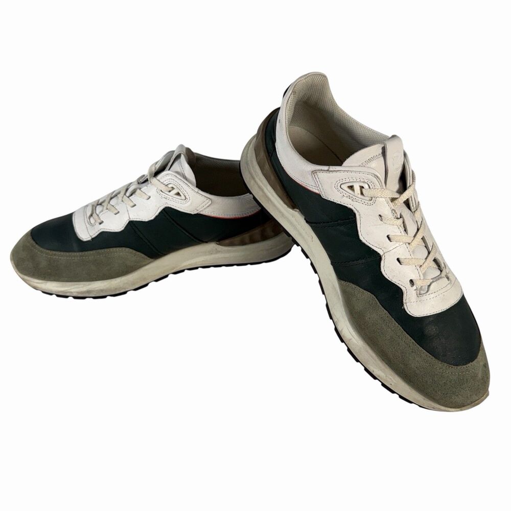ECCO Men's ASTIR Retro Sneaker EU 46 US 12-12.5 Leather Green White